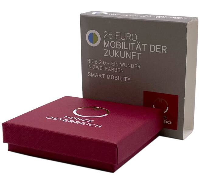 Монета 25 евро 2021 года Австрия «Умная мобильность» (Артикул: K4-0035)