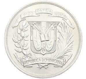 1 песо 1974 года Доминиканская республика «XII Центрально-Американские и Карибские игры» — Фото №2