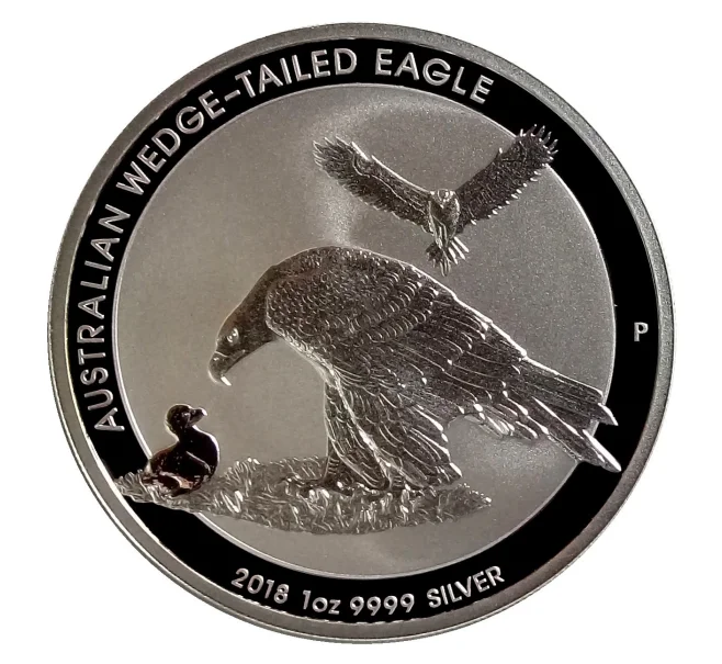 Монета 1 доллар 2018 года Австралия — Австралийский клинохвостый орёл (Артикул M2-30296)