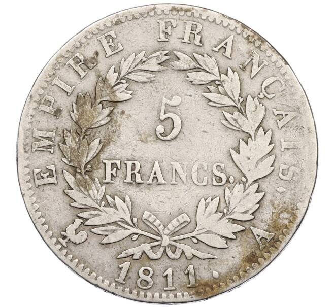 Монета 5 франков 1811 года А Франция (Артикул: K4-0097) — Фото №2