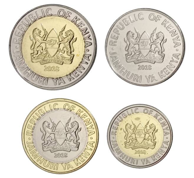 Набор монет 2018 года Кения (Артикул M3-30008)