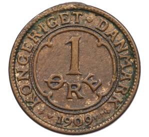 1 эре 1909 года Дания — Фото №1