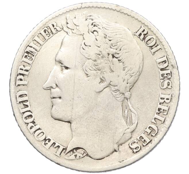 Монета 1 франк 1844 года Бельгия (Артикул: K4-0183) — Фото №2