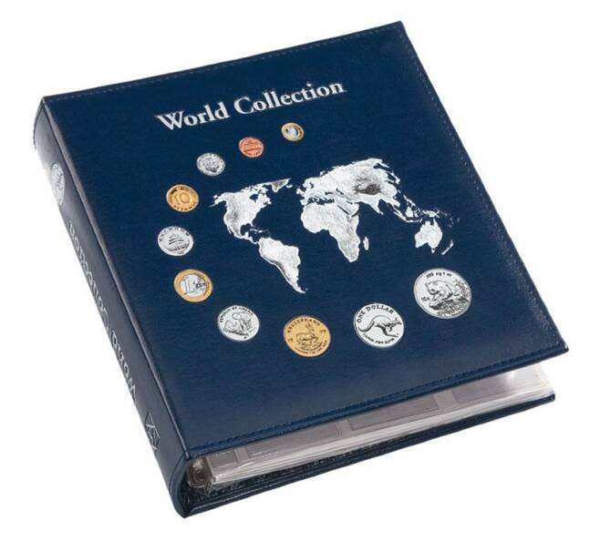 Альбом для монет с 5 листами формата «Numis» Синий «World collection» (LEUCHTTURM 324055) (Артикул: L1-30065) — Фото №1