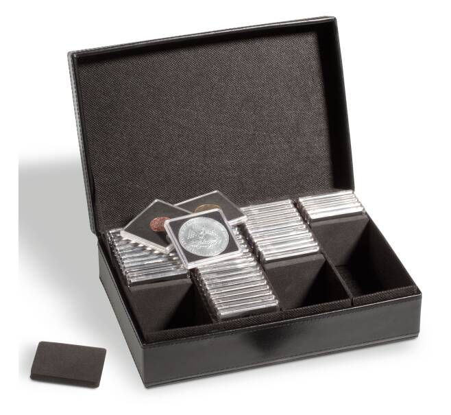 Бокс для хранения 100 монет в капсулах «QUADRUM» (LEUCHTTURM 340969) (Артикул: L1-30066) — Фото №1