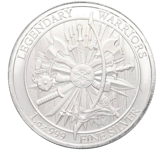 Монета 1 унция 2023 года США «Легендарные воины — Эрик Кровавый топор» (Артикул: M2-81460) — Фото №2