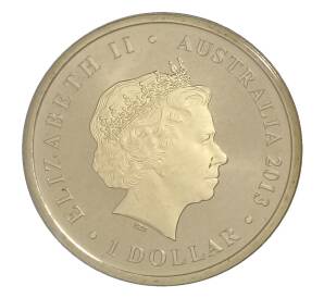 1 доллар 2013 года Австралия «Детёныши диких животных — Вомбат» — Фото №2