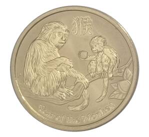 1 доллар 2016 года Австралия — Год Обезъяны — Фото №1