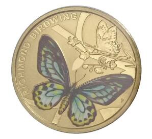 1 доллар 2016 года Австралия — Бабочка Ричмонда — Фото №1