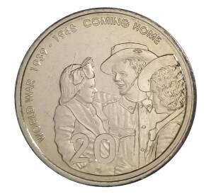 20 центов 2005 года Австралия — 60 лет со дня окончания Второй Мировой войны — Фото №1
