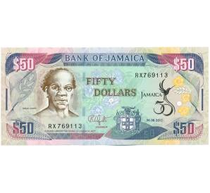 50 долларов 2012 года Ямайка «50 лет Независимости Ямайки» — Фото №1
