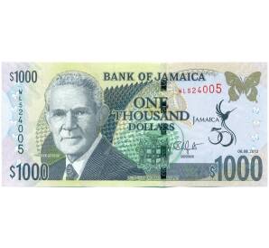 1000 долларов 2012 года Ямайка «50 лет Независимости Ямайки» — Фото №1