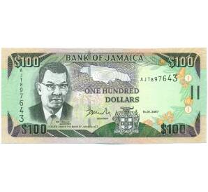 100 долларов 2007 года Ямайка — Фото №1