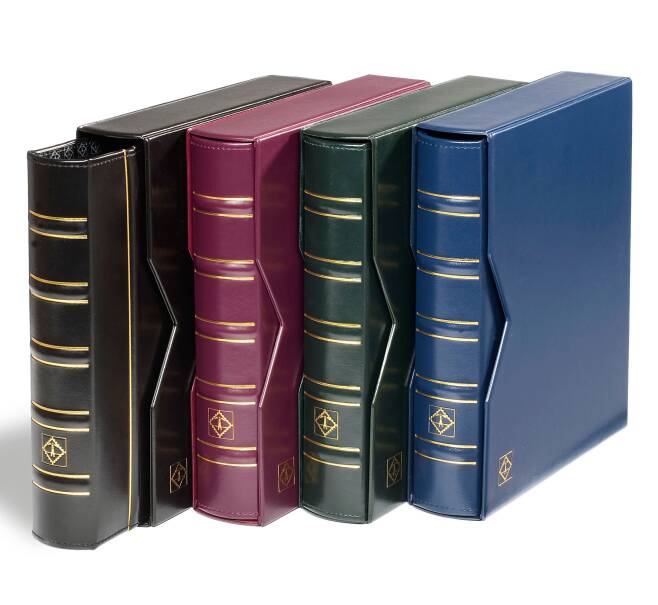 Альбом для монет без листов с защитным шубером формата Optima (Классический дизайн) Зеленый (LEUCHTTURM 330141) (Артикул: L1-30073)