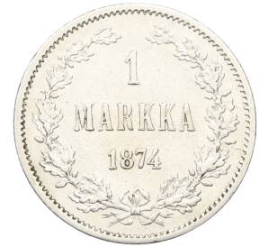 1 марка 1874 года Русская Финляндия — Фото №1