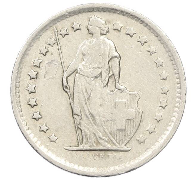 Монета 1/2 франка 1969 года Швейцария (Артикул: K12-40474) — Фото №2