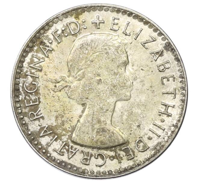 Монета 3 пенса 1956 года Австралия (Артикул: M2-81481) — Фото №2