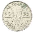 Монета 3 пенса 1955 года Австралия (Артикул: M2-81482) — Фото №1
