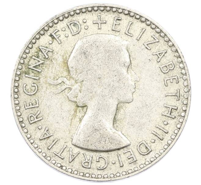 Монета 3 пенса 1955 года Австралия (Артикул: M2-81482) — Фото №2