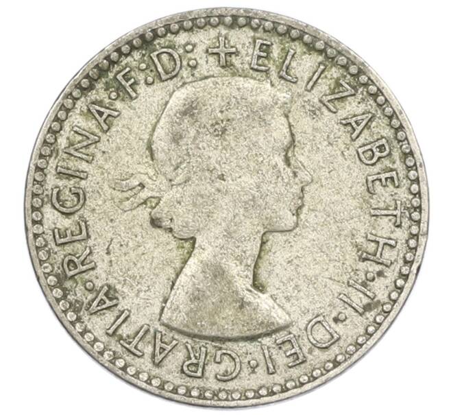 Монета 3 пенса 1955 года Австралия (Артикул: M2-81484) — Фото №2