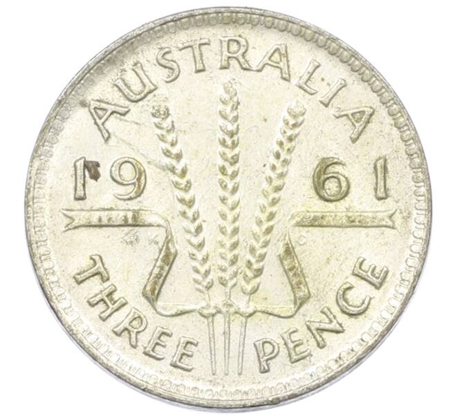 Монета 3 пенса 1961 года Австралия (Артикул: M2-81485) — Фото №1