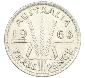 3 пенса 1963 года Австралия — Фото №1