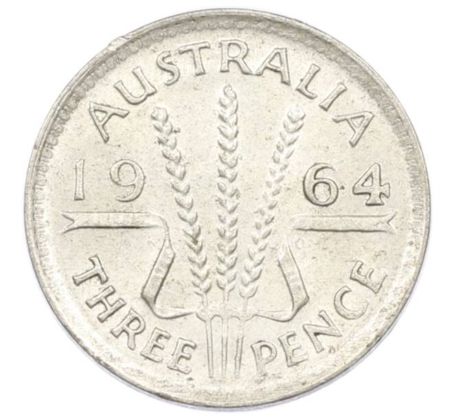 Монета 3 пенса 1964 года Австралия (Артикул: M2-81489) — Фото №1