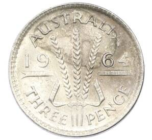 3 пенса 1964 года Австралия — Фото №1