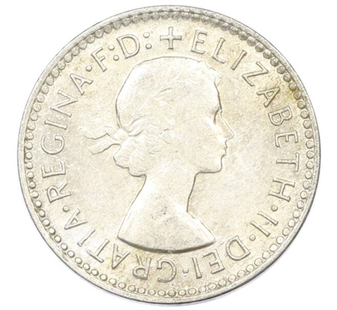 Монета 3 пенса 1955 года Австралия (Артикул: M2-81491) — Фото №2