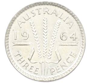 3 пенса 1964 года Австралия — Фото №1