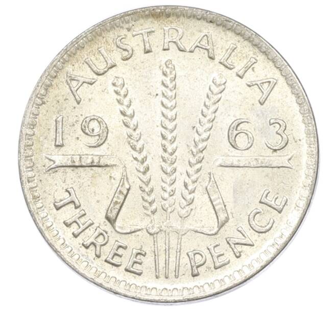 Монета 3 пенса 1963 года Австралия (Артикул: M2-81495) — Фото №1