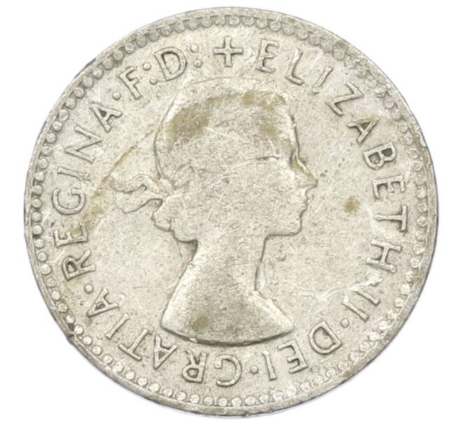 Монета 3 пенса 1955 года Австралия (Артикул: M2-81496) — Фото №2