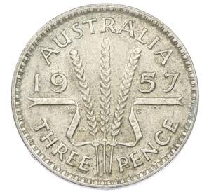 3 пенса 1957 года Австралия — Фото №1