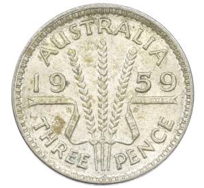 3 пенса 1959 года Австралия — Фото №1