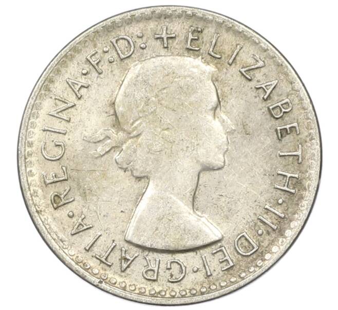 Монета 3 пенса 1960 года Австралия (Артикул: M2-81503) — Фото №2
