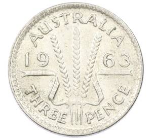 3 пенса 1963 года Австралия — Фото №1