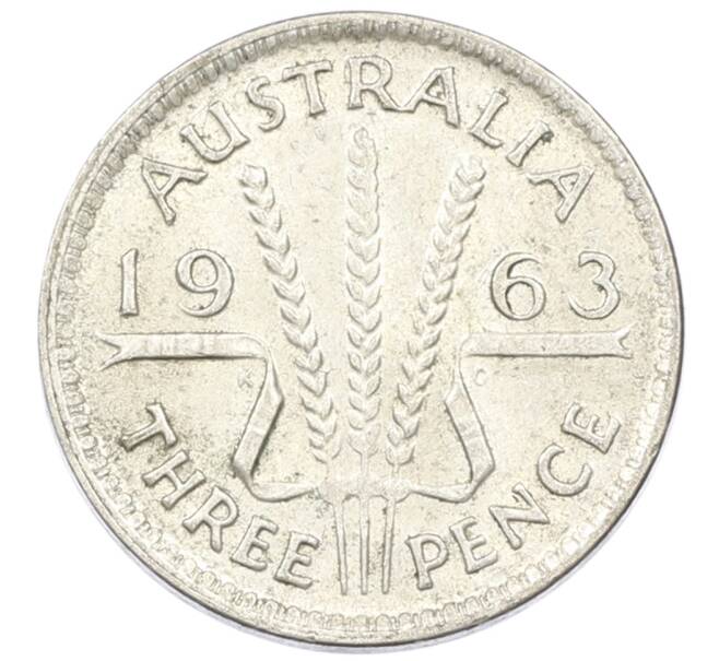 Монета 3 пенса 1963 года Австралия (Артикул: M2-81505) — Фото №1