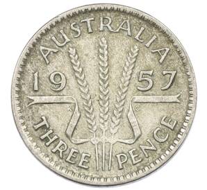 3 пенса 1957 года Австралия — Фото №1