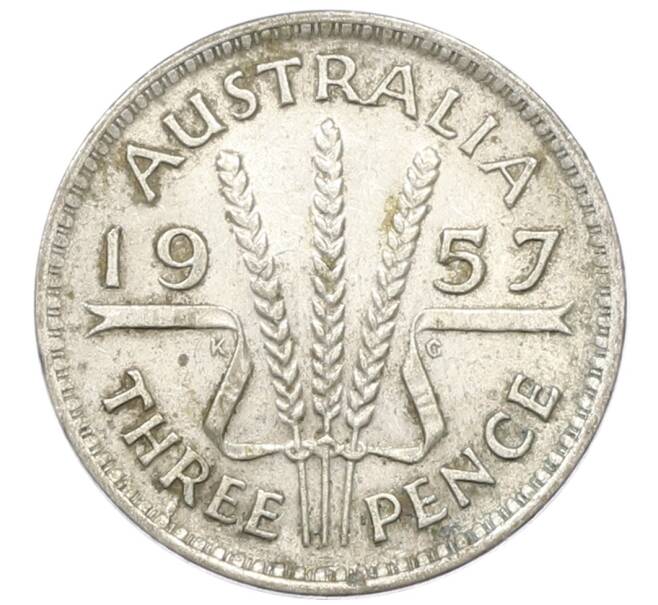 Монета 3 пенса 1957 года Австралия (Артикул: M2-81508) — Фото №1