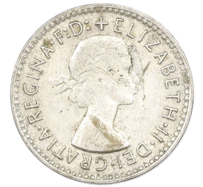 Монета 3 пенса 1957 года Австралия (Артикул: M2-81508) — Фото №2