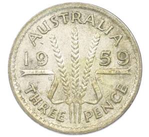3 пенса 1959 года Австралия — Фото №1