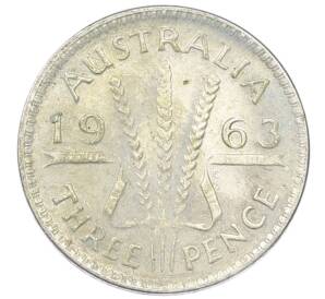 3 пенса 1963 года Австралия — Фото №1