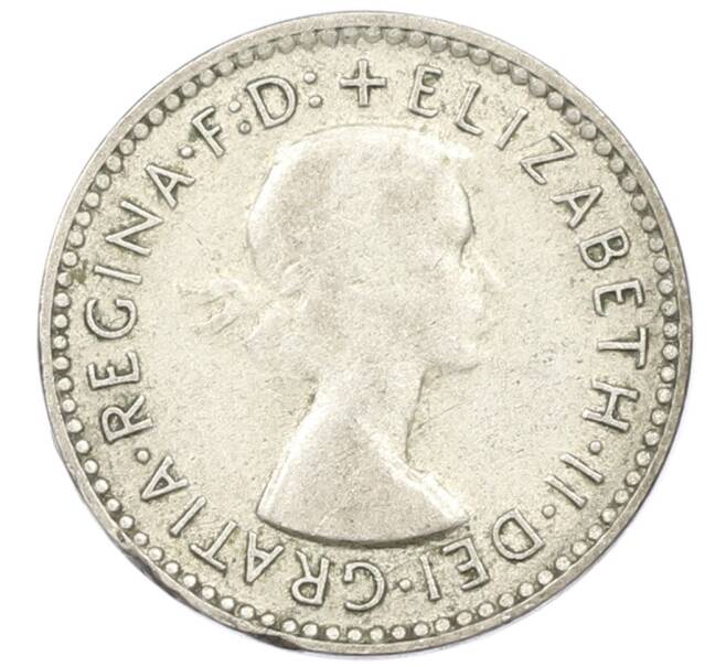 Монета 3 пенса 1956 года Австралия (Артикул: M2-81513) — Фото №2