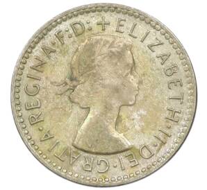 3 пенса 1957 года Австралия — Фото №2