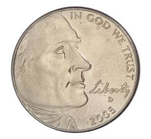 5 центов 2005 года D США «200 лет экспедиции Льюиса и Кларка — Выход к океану» — Фото №2