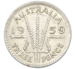 3 пенса 1959 года Австралия — Фото №1