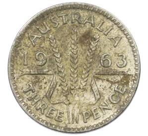 3 пенса 1963 года Австралия — Фото №1