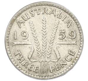 3 пенса 1959 года Австралия — Фото №1