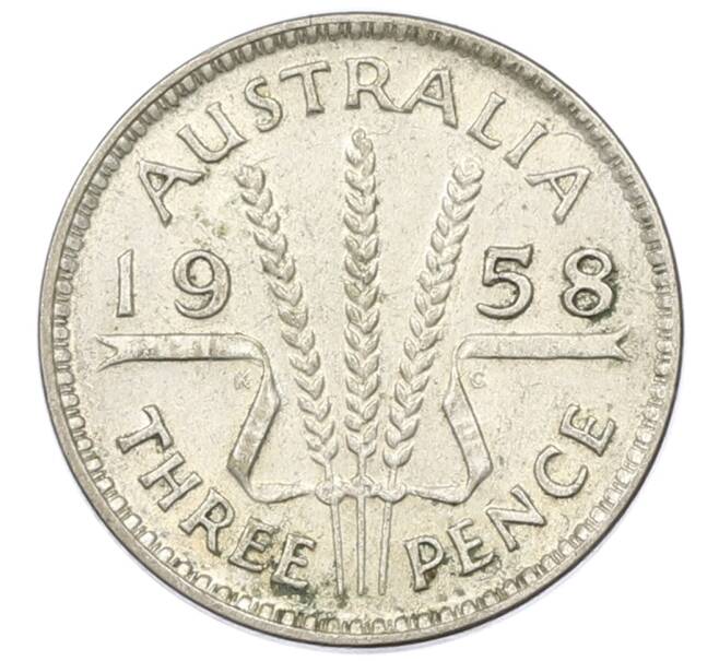 Монета 3 пенса 1958 года Австралия (Артикул: M2-81518) — Фото №1