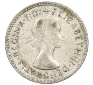 3 пенса 1957 года Австралия — Фото №2